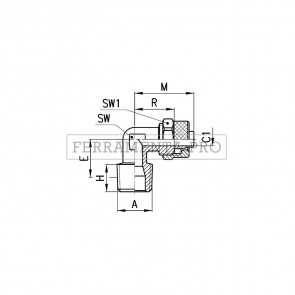 Camozzi 1500 12/10-3/8 - Raccordi Mod. 1500