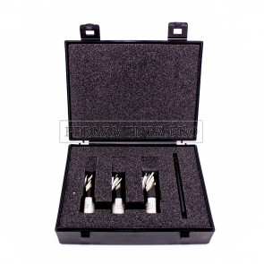 KIT FRESE CAROTATRICI in ACCIAIO M2 HSS WELDON per TRAPANO MAGNETICO CALAMITA