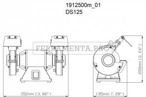 Metabo DS 125 Smerigliatrice doppia da banco