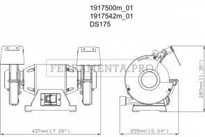 Metabo DS 175 Smerigliatrice doppia da banco