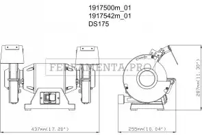 Metabo DS 175 Smerigliatrice doppia da banco