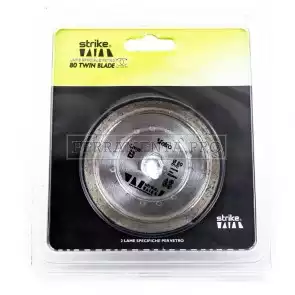 COPPIA di LAME DIAMANTATE TAGLIO VETRO per STRIKE TWINBLADE 80 TWIN BLADE