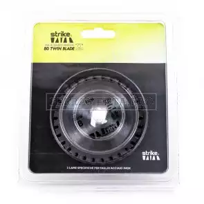 COPPIA di LAME TAGLIO ACCIAIO INOX per STRIKE TWINBLADE 80 115 TWIN BLADE
