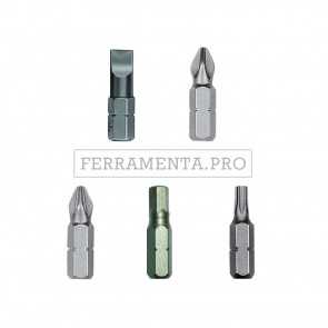 INSERTO TAGLIO CROCE PH PZ ESAGONALE TORX ATTACCO 1/4 per VITI AVVITATORE