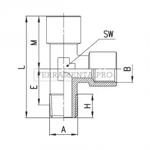 Camozzi 2070 1/2-1/2 - Raccordi Mod. 2070