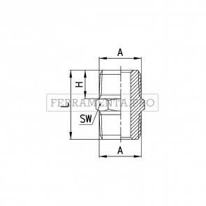 Camozzi 2500 1/8 - Raccordi Mod. 2500