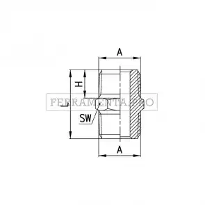Camozzi 2500 1/8 - Raccordi Mod. 2500