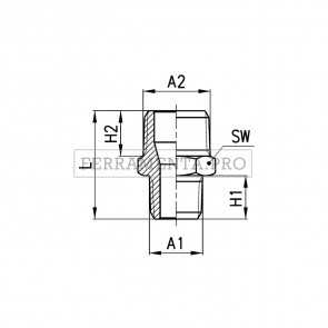 Camozzi 2510 1/2-3/4 - Raccordi Mod. 2510