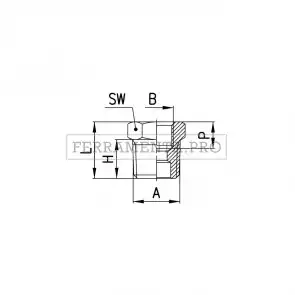 Camozzi 2530 3/8-1/4 - Raccordi Mod. 2530