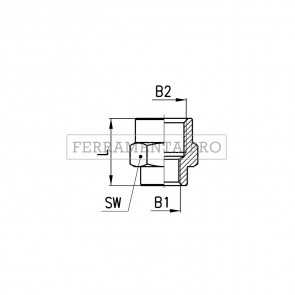 Camozzi 2553 1/4-3/8 - Raccordi Mod. 2553