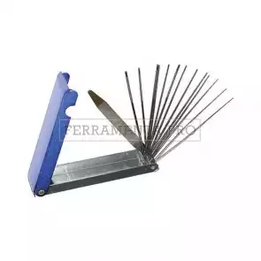 SERIE SET 13 ALESATORI per PULIZIA FORI UGELLI da 0,45 a 1,7 mm + LAMA ZIGRINATA