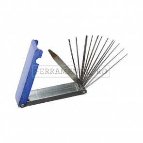 SERIE SET 13 ALESATORI per PULIZIA FORI UGELLI da 0,45 a 1,7 mm + LAMA ZIGRINATA