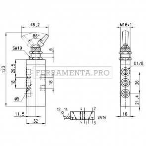 Camozzi 358-990 - Valvola Mod. 358-990