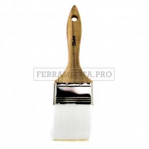 PENNELLO PIATTO con SETOLE IN NYLON UNIVERSALE in LEGNO PROFESSIONALE PER SIGILLANTI