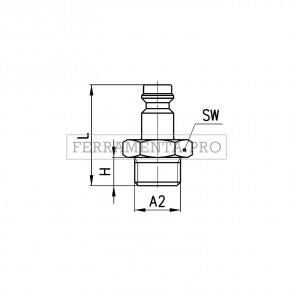 Camozzi 5180 1/4 - Raccordi Mod. 5150 Profilo Mini e Mod. 5180 Profilo Europeo