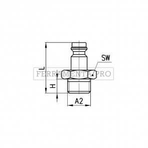 Camozzi 5180 1/4 - Raccordi Mod. 5150 Profilo Mini e Mod. 5180 Profilo Europeo