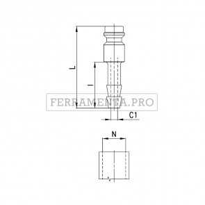 Camozzi 5680 06 - Raccordi Mod. 5650 Profilo Mini e Mod. 5680 Profilo Europeo