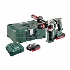 KHA 18 LTX BL 24 QUICK MARTELLO PERFORATORE + 2 BATTERIE 4 Ah LiHD + METALOC