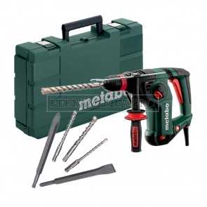 METABO MARTELLO ELETTRONICO KHE 3251 MANDRINO RAPIDO QUICK + PUNTE e SCALPELLI  