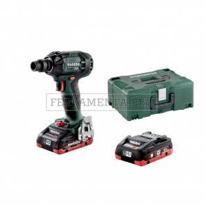 METABO SSW 18 LTX 300 BL AVVITATORE MASSA BATTENTE 2 BATTERIE 4 Ah LiHD METALOC