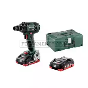 METABO SSW 18 LTX 300 BL AVVITATORE MASSA BATTENTE 2 BATTERIE 4 Ah LiHD METALOC