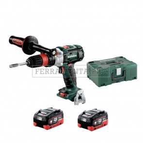 METABO GB 18 LTX BL Q I MASCHIATRICE con 2 BATTERIE 5,5 Ah LiHD in METALOC