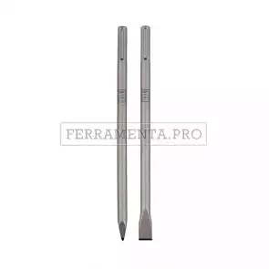 SET 2 SCALPELLI SDS MAX SP METABO L.360 mm PUNTA e PIATTO per MURO CALCESTRUZZO