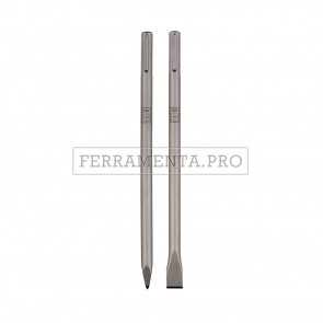 SET 2 SCALPELLI SDS MAX SP METABO L.360 mm PUNTA e PIATTO per MURO CALCESTRUZZO