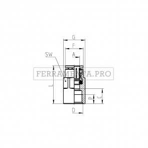 Camozzi 6463 6-1/4 - Raccordi Mod. 6463