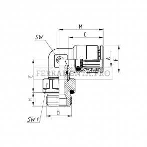 Camozzi 6522 4-M5 - Raccordi Mod. 6522