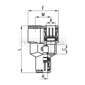 Camozzi 6560 4 - Raccordi Mod. 6560