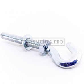 Barra filettata con gancio EHG 10 x 70 mm con dado e rondella