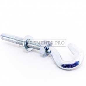 Barra filettata con gancio EHG 10 x 70 mm con dado e rondella