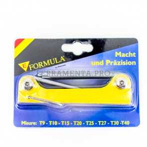 CHIAVI MASCHIO ESAGONALI TASCABILI TORX SATINATE su SUPPORTO METALLICO PROFESSIONALI