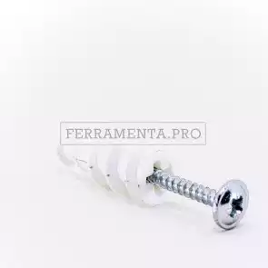 TASSELLO in NYLON con VITE PER CARTONGESSO DRIVA NYLON AUTOPERFORANTE
