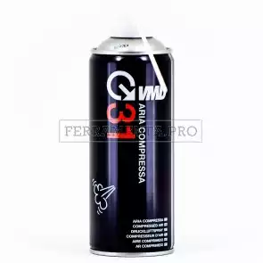 BOMBOLETTA ARIA COMPRESSA SPRAY 400ml con EROGATORE CONVOGLIATORE VMD31