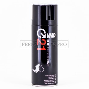 OLIO DI SILICONE SPRAY 400ml ANTIADESIVO DISTACCANTE LUBRIFICANTE PROFESSIONALE VMD21