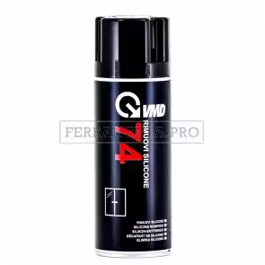 RIMUOVI ELIMINA SCIOGLI SILICONE SOLVENTE VMD74 SPRAY 400ml VETRO PLASTICA SUPERFICI CERAMICA PIASTRELLE