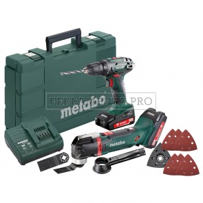 METABO SET BATTERIE DA 18 VOLT COMBO 2.6.1 18 V BS 18 + MT 18 LTX