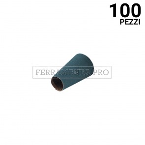 100 pezzi ANELLO CONICO ZIRC D.29/22x30 Gr.40 ANELLO CONICO ABRASIVO allo ZIRCONIO per RULLO ad ESPANSIONE FINITURA SBAVATURA