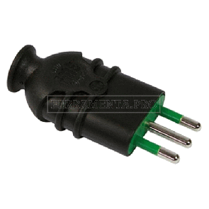 SPINA ALTA RESISTENZA HI-PRO 2P+T 16A - colore nero