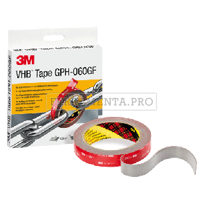 NASTRO BIADESIVO IN SCHIUMA VHB-GPH spessore 1,6 mm - grigio