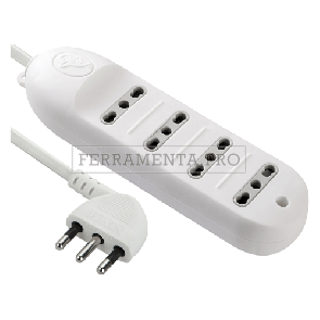 MULTIPRESA 4 uscite - bianca