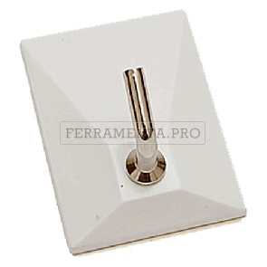 APPENDITUTTO ADESIVO SQUADRATO NEW 1 posto - colore bianco