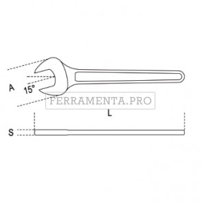 BETA 52 - Chiavi a forchetta semplice cromate