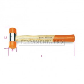 BETA 1390 - Mazzuole con battenti intercambiabili in materiale plastico manico in legno