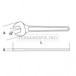 BETA 52 - Chiavi a forchetta semplice cromate