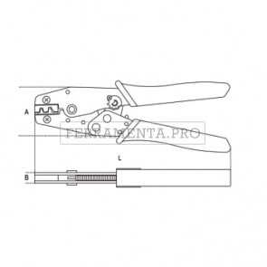 BETA 1606A - Pinza per capicorda a tubetto