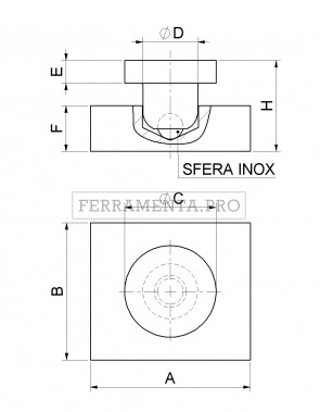 Perno inferiore base tonda 862T