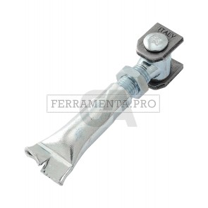 Cardine con alette con tubolare a murare e controdado 877